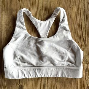 Lululemon Medium Support Bra, white, size 6